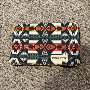 Pendleton Black, Red, Yellow & Green Tribal Canvas card deck holder case